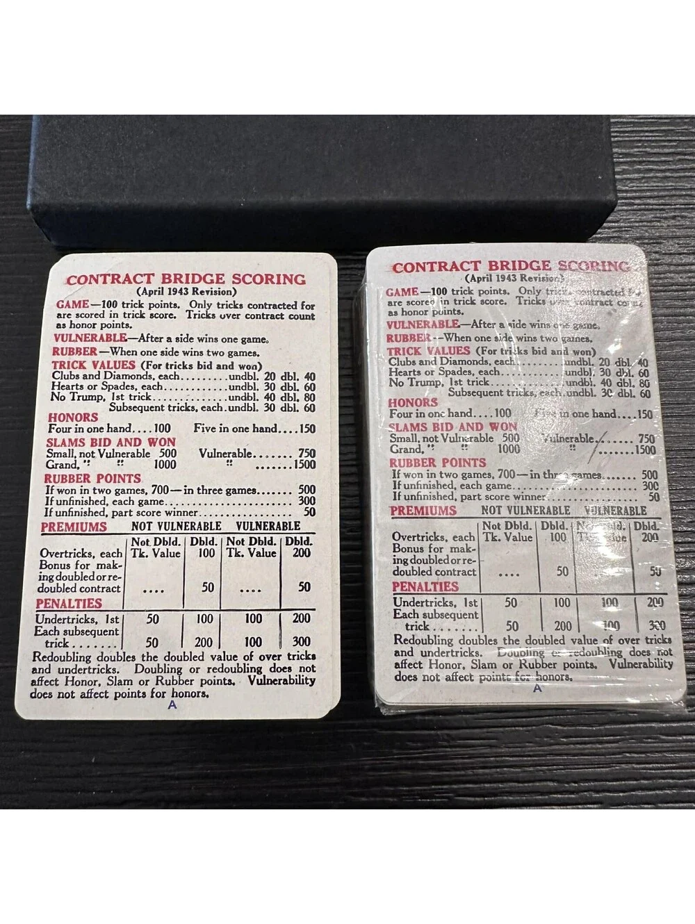 Vintage Pavey Playing Cards 2 Deck Set Complete With Jokers Embossed Advertising
